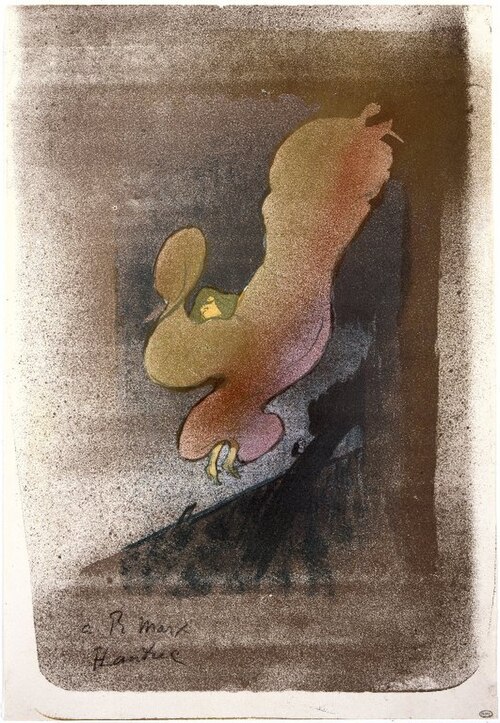 Miss Loïe Fuller, 1893, Henri de Toulouse-Lautrec