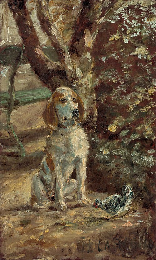 The Artist's Dog Flèche, 1881, Henri de Toulouse-Lautrec