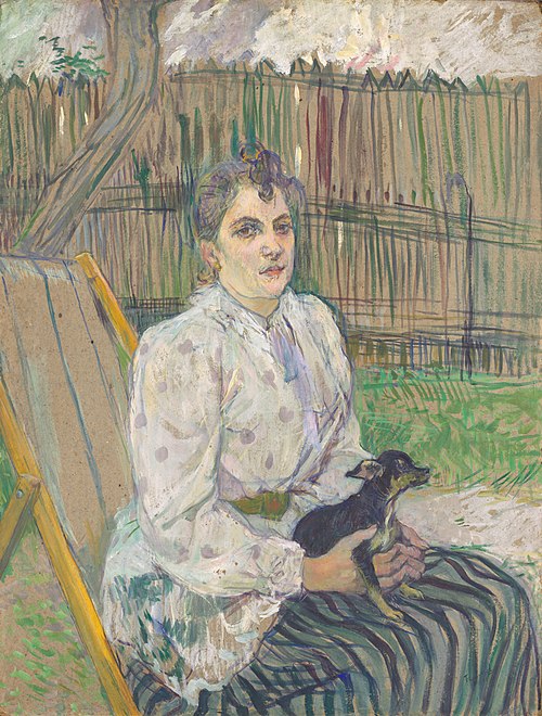 Lady with a Dog, 1891, Henri de Toulouse-Lautrec