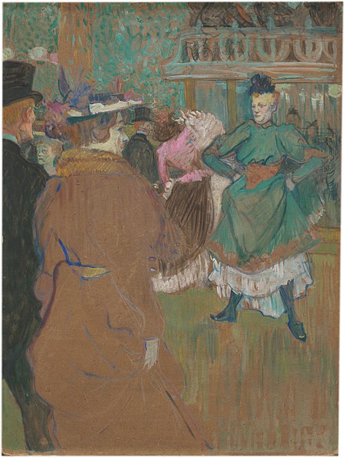 Quadrille at the Moulin Rouge, 1892, Henri de Toulouse-Lautrec