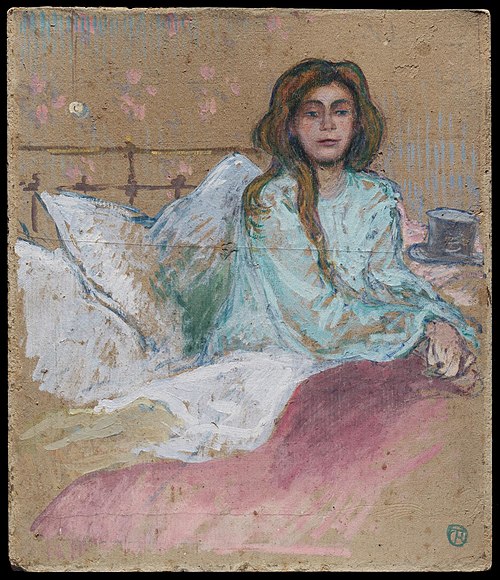 Woman Seated in Bed, 1897, Henri de Toulouse-Lautrec
