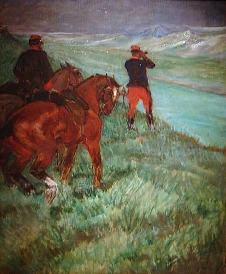 En observation - M.Fabre, Officier de reserve, 1891, Henri de Toulouse-Lautrec