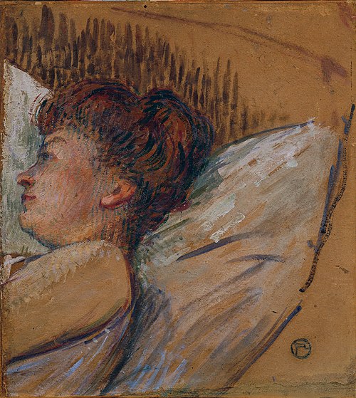 Frau im Bett, 1894, Henri de Toulouse-Lautrec