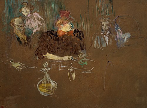 At the Table of Monsieur and Madame Natanson, 1898, Henri de Toulouse-Lautrec