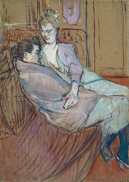 The Two Friends, 1894, Henri de Toulouse-Lautrec