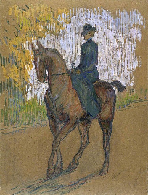 Side-saddle, 1899, Henri de Toulouse-Lautrec