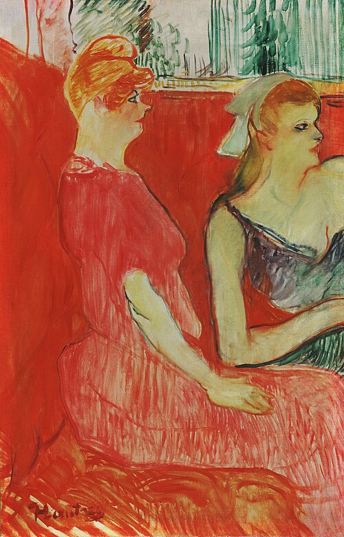 Study for In the Salon on the Rue des Moulins, 1894, Henri de Toulouse-Lautrec