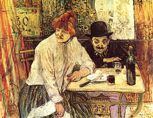 At the Café La Mie, 1891, Henri de Toulouse-Lautrec