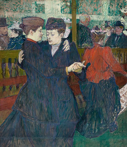 Deux femmes dansant au Moulin-Rouge, 1892, Henri de Toulouse-Lautrec