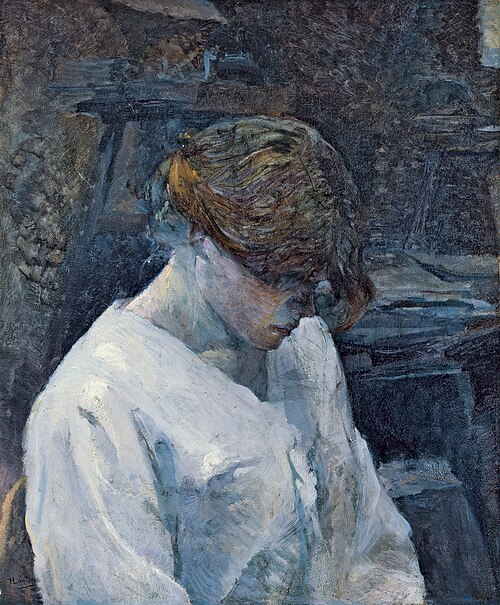La Rousse in a White Blouse, 1889, Henri de Toulouse-Lautrec