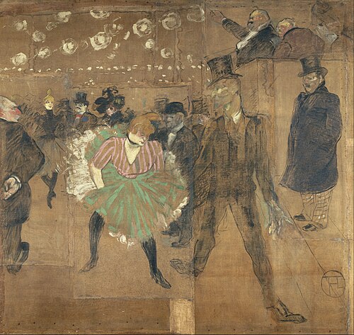 La Danse au Moulin-Rouge, 1895, Henri de Toulouse-Lautrec