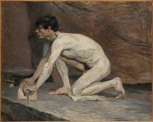 The Marble Polisher, 1885, Henri de Toulouse-Lautrec