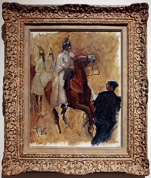 Three Cuirassiers, 1879, Henri de Toulouse-Lautrec