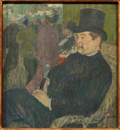 Portrait de Monsieur Delaporte au Jardin de Paris, 1893, Henri de Toulouse-Lautrec
