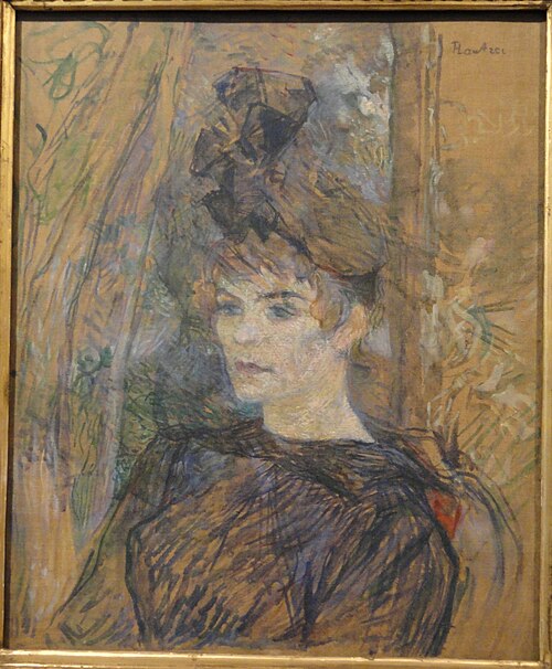 Portrait of the Painter Suzanne Valadon, 1885, Henri de Toulouse-Lautrec