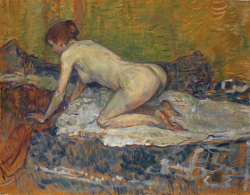 Red-Headed Nude Crouching, 1897, Henri de Toulouse-Lautrec