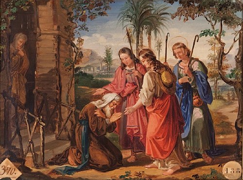 Abraham and the three Angels, 1848, Bernardino Montañés