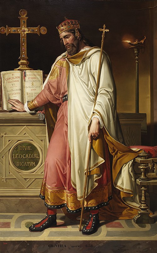 Chintila, rey godo, 1855, Bernardino Montañés