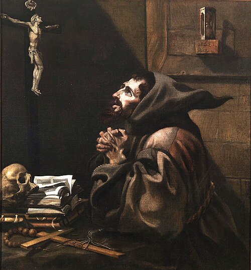 St. Francis in Prayer, 1681, Blas Muñoz