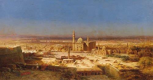 Ansicht von Kairo, 1853, Bernhard Fiedler