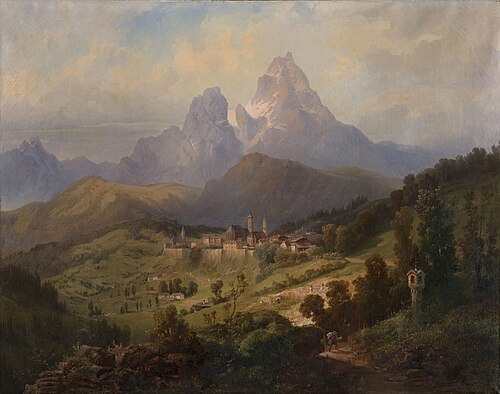 A Tyrolese Landscape, 1845, Bernhard Fiedler