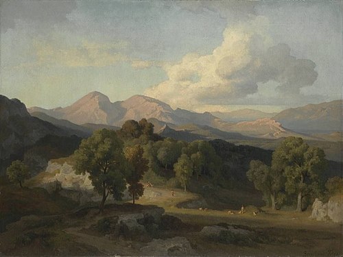 Die Mamellen bei Civitella, 1860, Bernhard Fries