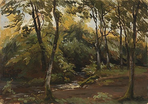 Waldlandschaft, 1845, Bernhard Fries