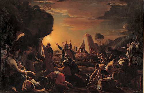 Moses draws water from the Rock, 1642, François Perrier