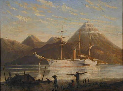 Raderstoomschip 3e klasse Zr.Ms. Banka, 1857, G.B.C. Voorduin