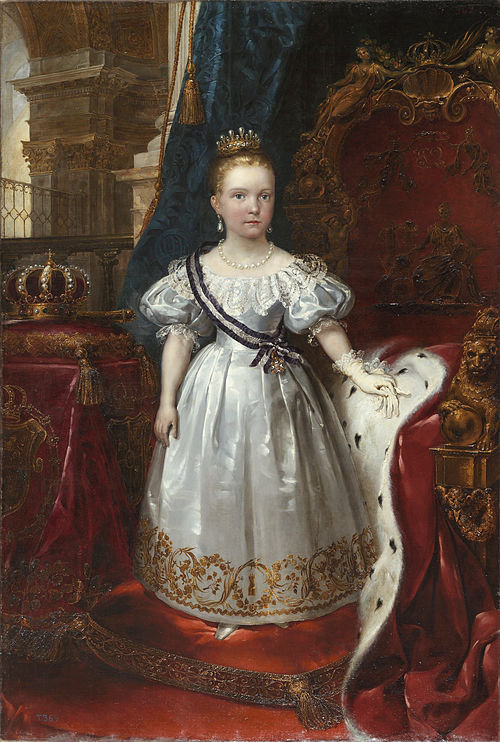 Isabel II, niña, 1835, Carlos Luis de Ribera y Fieve