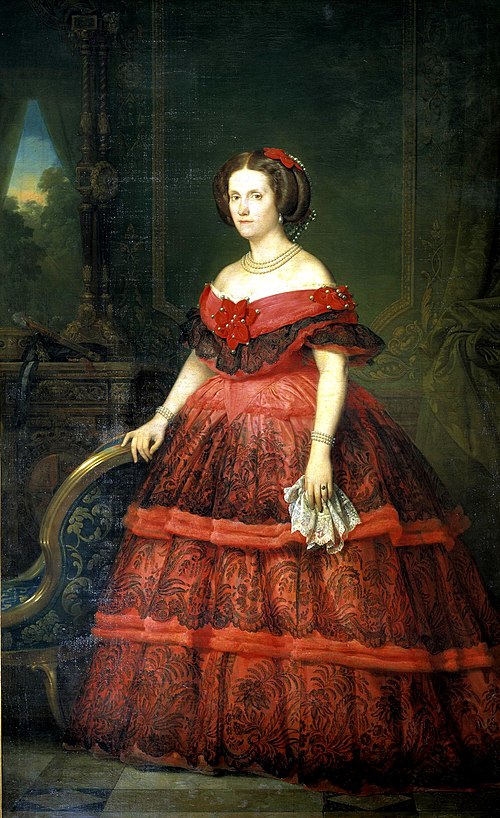 Infanta Isabel of Spain, Countess Gurowski, 1857, Carlos Luis de Ribera y Fieve
