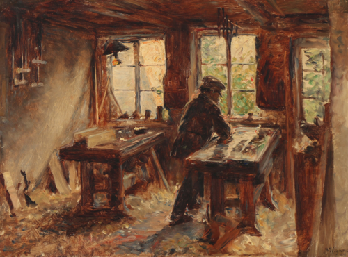 From the cabinet maker's workshop, 1891, Bertha Wegmann