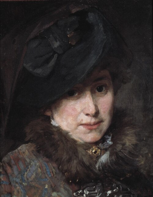 Hildegard Thorell, the Artist, 1880, Bertha Wegmann