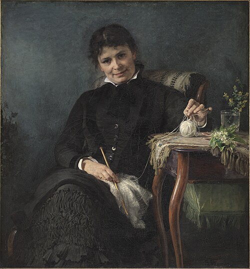 Madam Anna Seekamp, the Artist's Sister, 1882, Bertha Wegmann