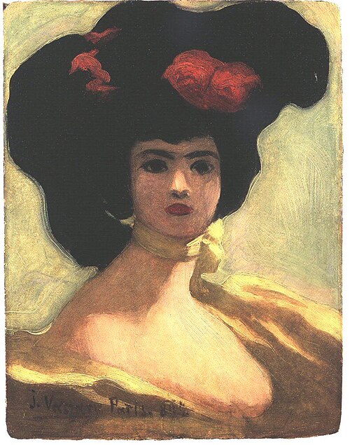 Woman in a Black Hat, 1894, János Vaszary