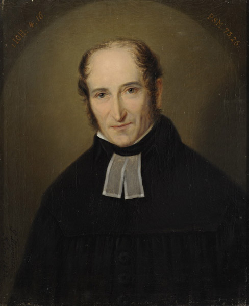 Praost Ficki portree, 1852, Gustav Adolf Hippius