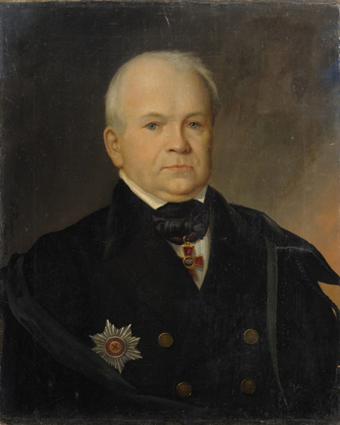 Mehe portree, 1852, Gustav Adolf Hippius