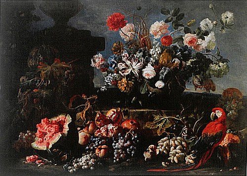 Still-life with flowers and fruits, 1712, Frans Werner Tamm
