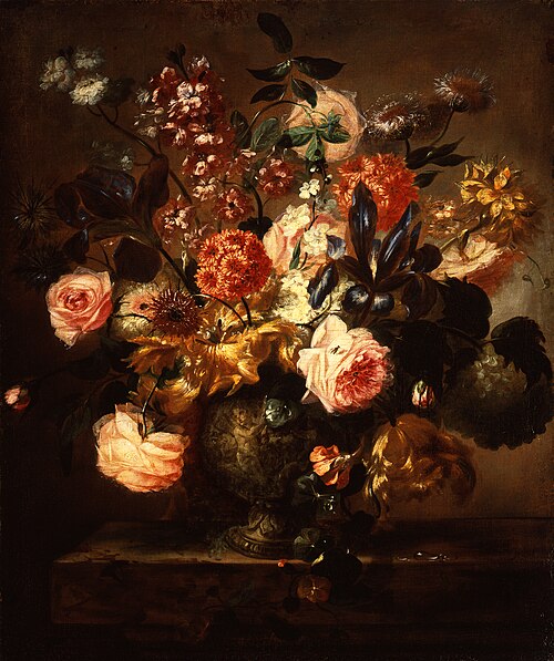 Vase with Flowers, 1697, Frans Werner Tamm