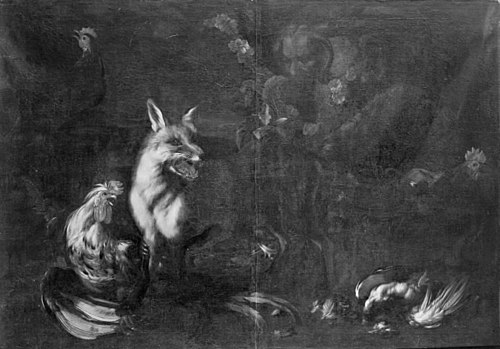 Fox in a Chicken Run, 1698, Frans Werner Tamm