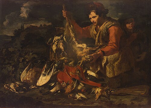 Hunting prey, 1700, Frans Werner Tamm