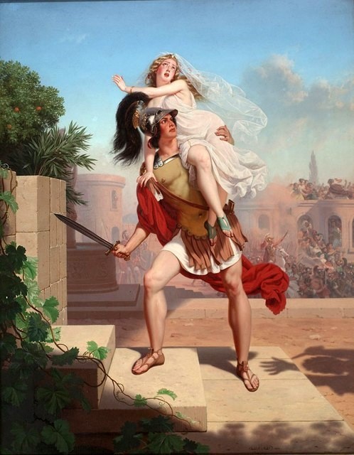 The Rape Of The Sabines: The Abduction., 1870, Carl Nahl
