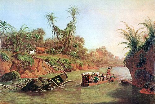 Der Isthmus von Panama auf der Höhe des Chagres River., 1850, Charles Christian Nahl