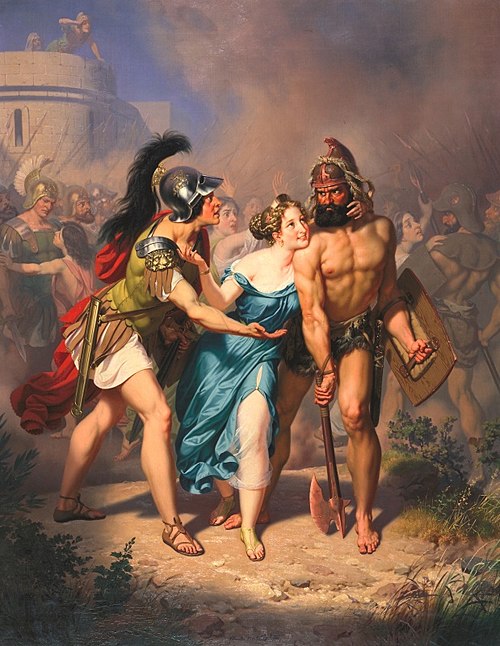 The Rape Of The Sabines: The Invasion., 1871, Carl Nahl