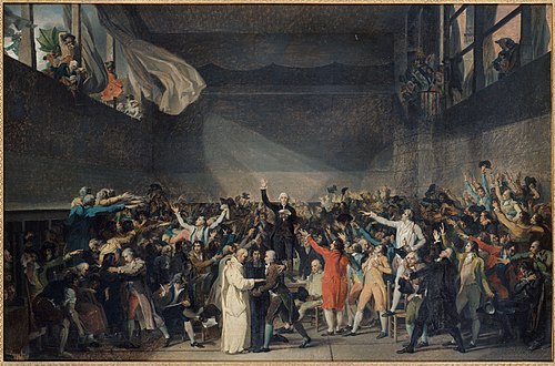 Serment du Jeu de paume, le 20 juin 1789, 1791, Jacques-Louis David