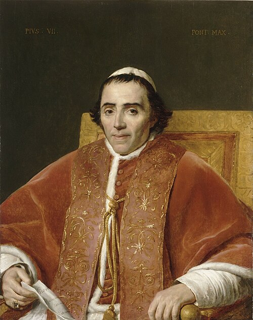 Pie VII, pape (1740-1823), 1806, Jacques-Louis David