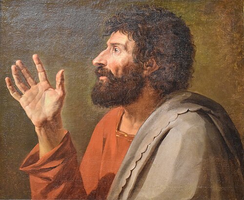 Première idée pour le vieil Horace de "Serment des Horaces", 1775, Jacques-Louis David