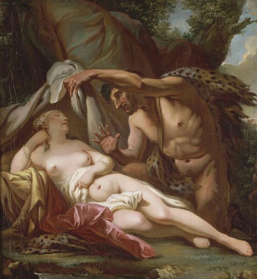 Jupiter et Antiope, 1771, Jacques-Louis David
