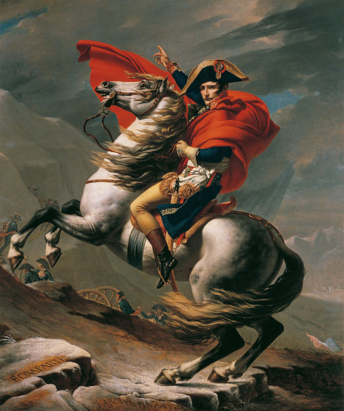 Bonaparte franchissant le Grand-Saint-Bernard, 1800, Jacques-Louis David