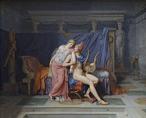 Les Amours de Pâris et d'Hélène, 1788, Jacques-Louis David